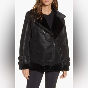 Faux Shearling Moto Jacket